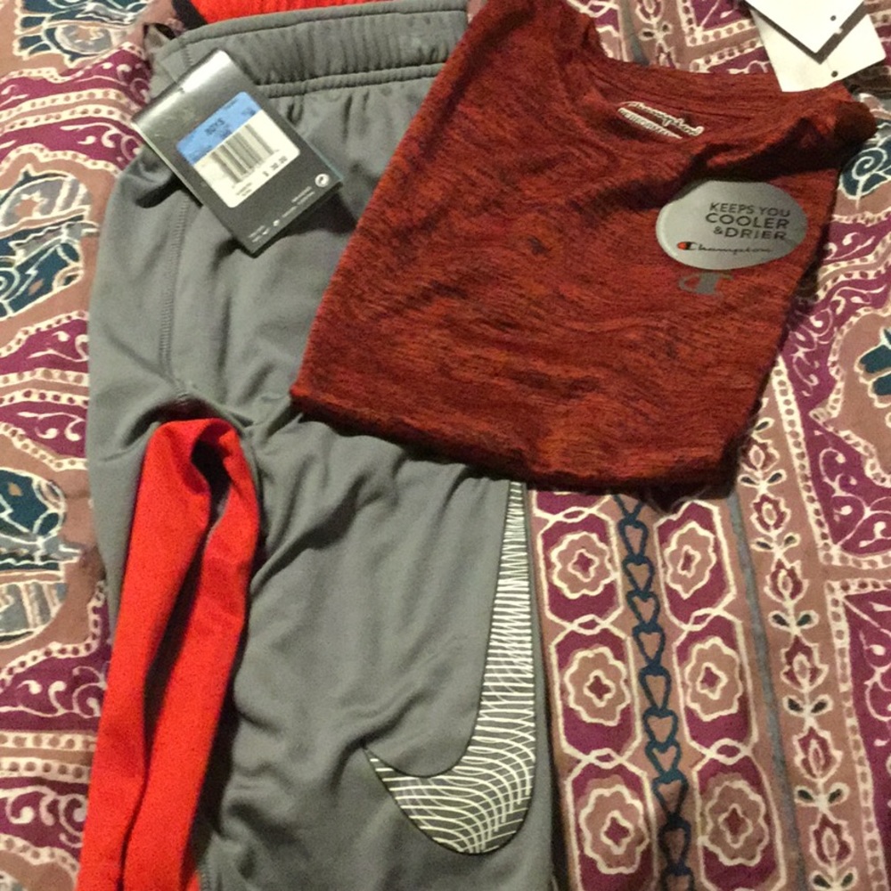 NWT boy's size m Nike and Champion outfit